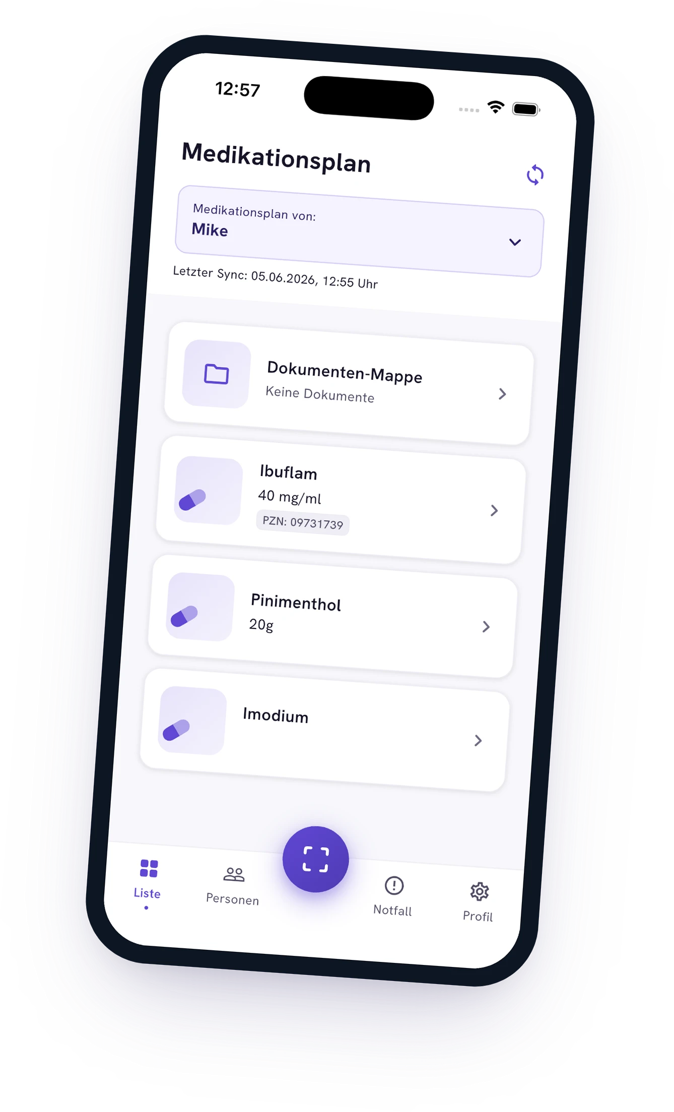 Yua – Medikationsplan